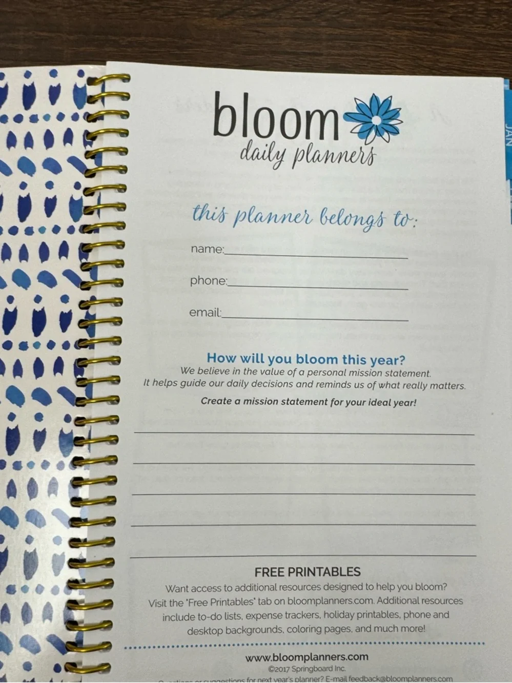 Bloom Floral Notes, Goals & To-Dos Spiral Notebook - Multicolor